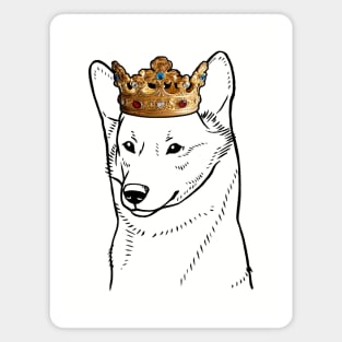 Canaan Dog King Queen Wearing Crown Magnet